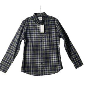 Goodfellow & Co Slim Fit Northrop Button Shirt Men Medium Mountain Spruce Plaid